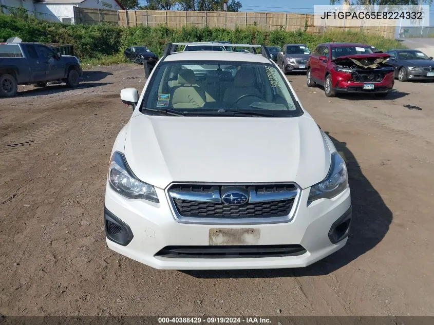 2014 Subaru Impreza 2.0I Premium VIN: JF1GPAC65E8224332 Lot: 40388429