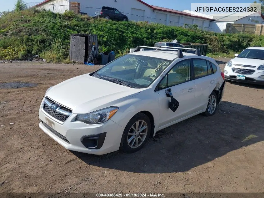 2014 Subaru Impreza 2.0I Premium VIN: JF1GPAC65E8224332 Lot: 40388429