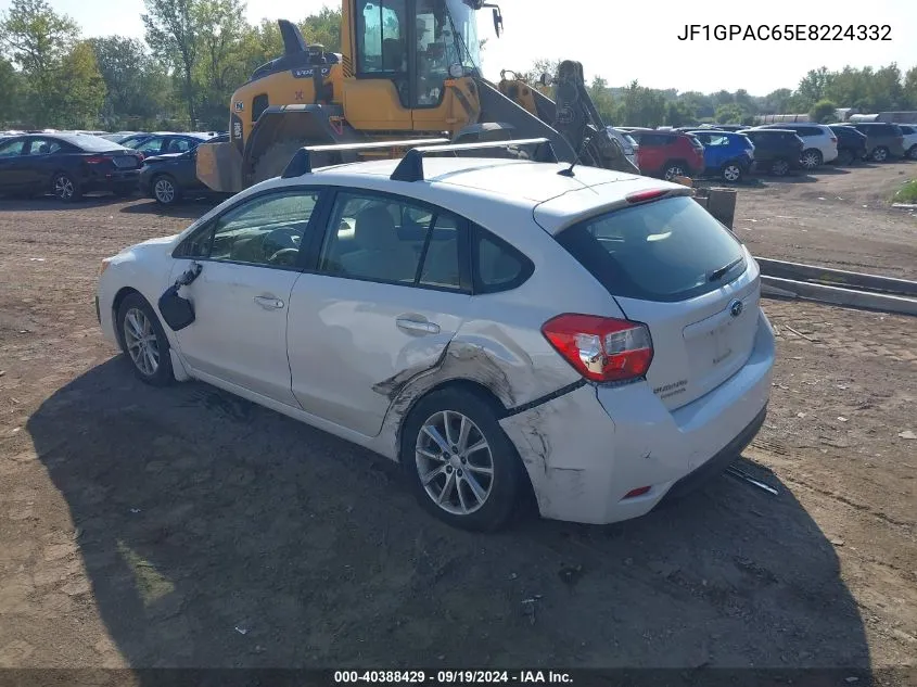 2014 Subaru Impreza 2.0I Premium VIN: JF1GPAC65E8224332 Lot: 40388429