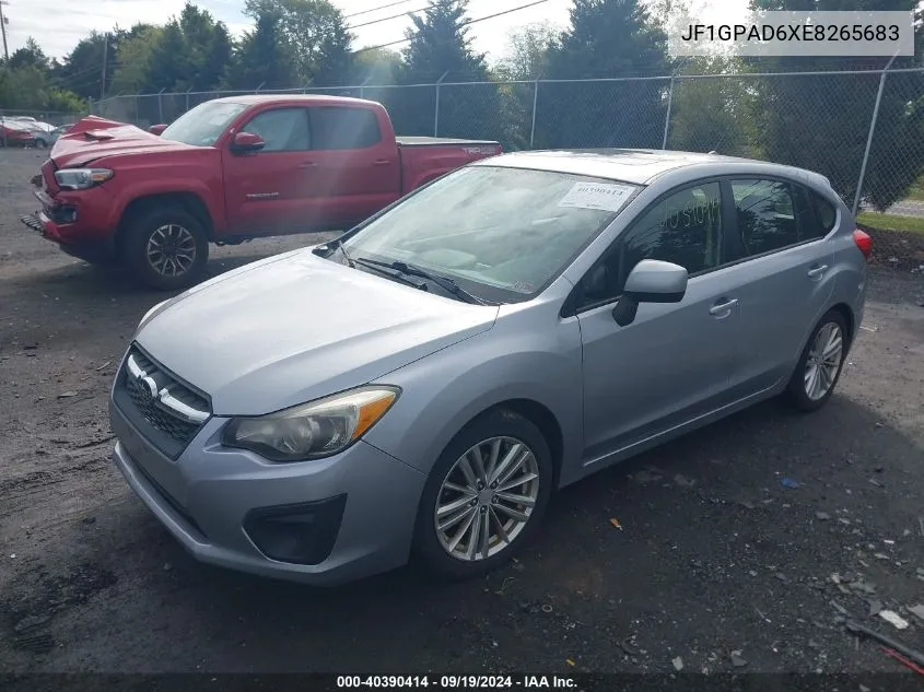 2014 Subaru Impreza 2.0I Premium VIN: JF1GPAD6XE8265683 Lot: 40390414