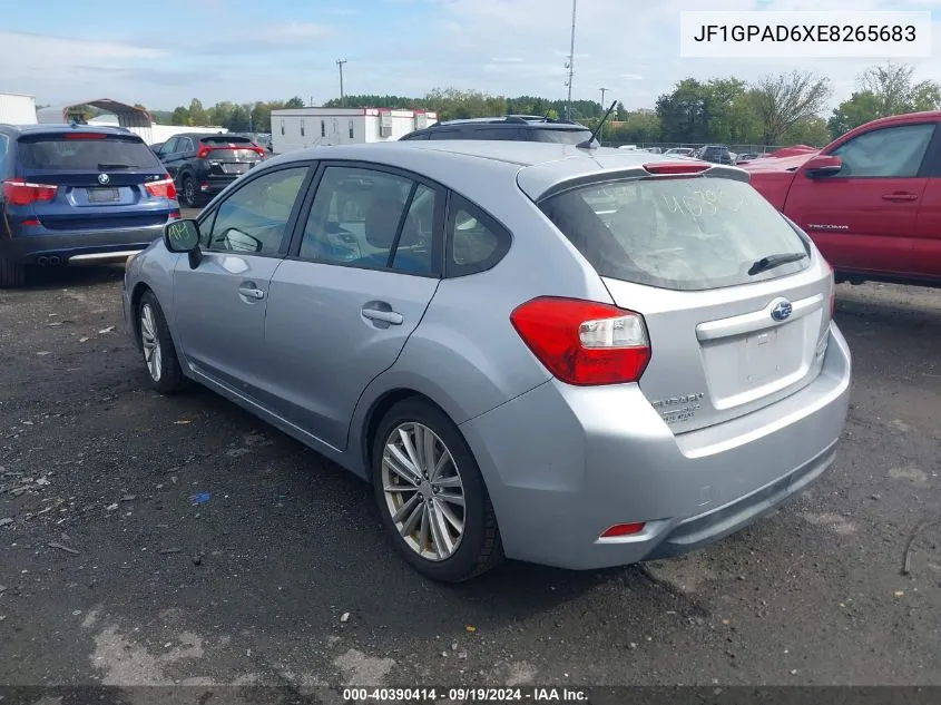 2014 Subaru Impreza 2.0I Premium VIN: JF1GPAD6XE8265683 Lot: 40390414