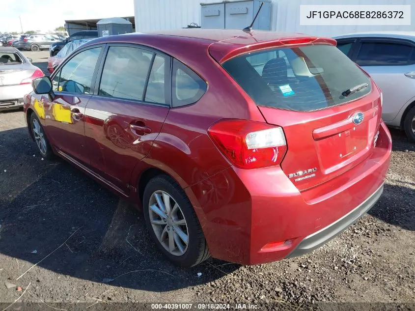 2014 Subaru Impreza 2.0I Premium VIN: JF1GPAC68E8286372 Lot: 40391007