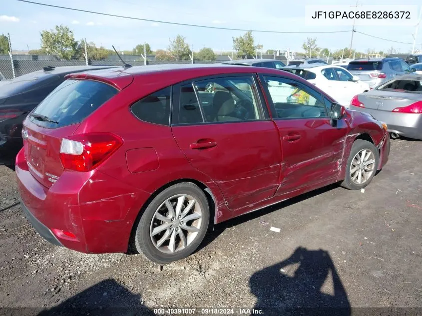 2014 Subaru Impreza 2.0I Premium VIN: JF1GPAC68E8286372 Lot: 40391007