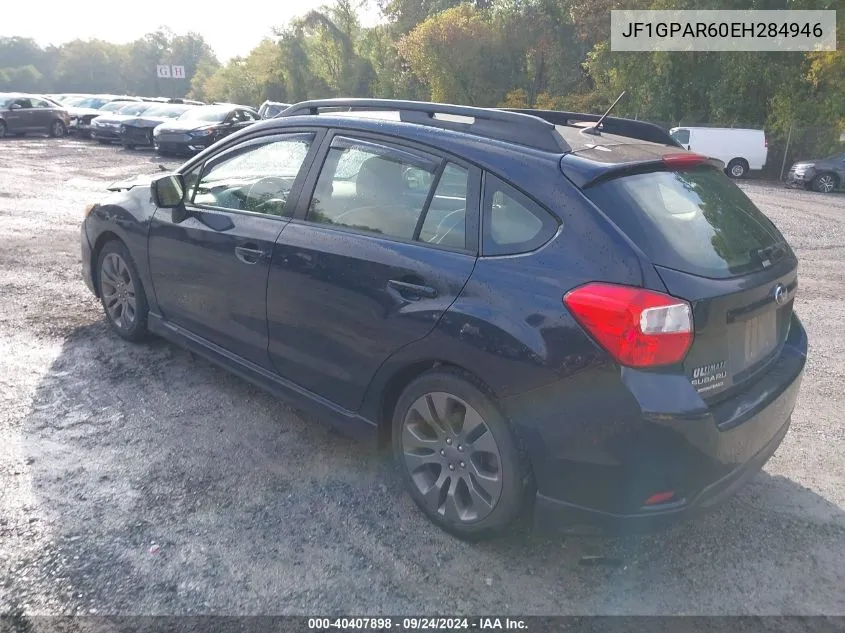 2014 Subaru Impreza 2.0I Sport Limited VIN: JF1GPAR60EH284946 Lot: 40407898