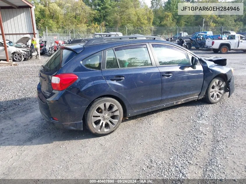 2014 Subaru Impreza 2.0I Sport Limited VIN: JF1GPAR60EH284946 Lot: 40407898