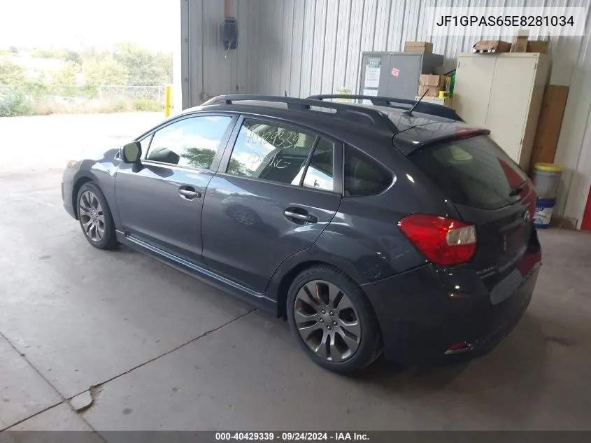 2014 Subaru Impreza 2.0I Sport Limited VIN: JF1GPAS65E8281034 Lot: 40429339