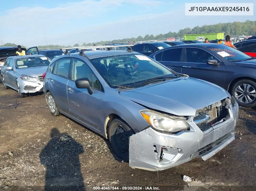 2014 Subaru Impreza 2.0I VIN: JF1GPAA6XE9245416 Lot: 40457544