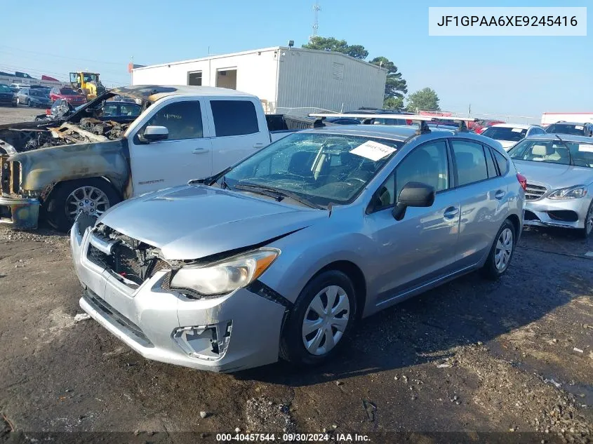 2014 Subaru Impreza 2.0I VIN: JF1GPAA6XE9245416 Lot: 40457544