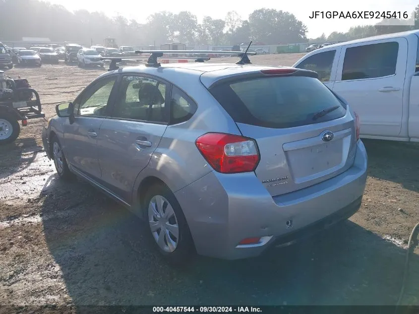 2014 Subaru Impreza 2.0I VIN: JF1GPAA6XE9245416 Lot: 40457544