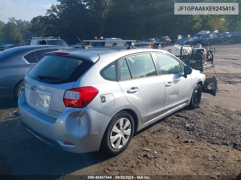 2014 Subaru Impreza 2.0I VIN: JF1GPAA6XE9245416 Lot: 40457544