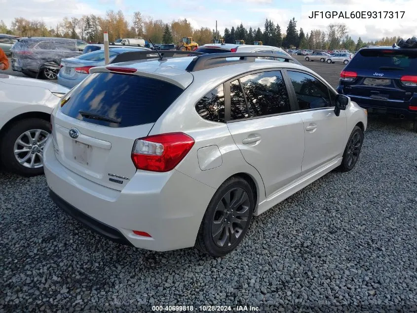 JF1GPAL60E9317317 2014 Subaru Impreza 2.0I Sport Premium