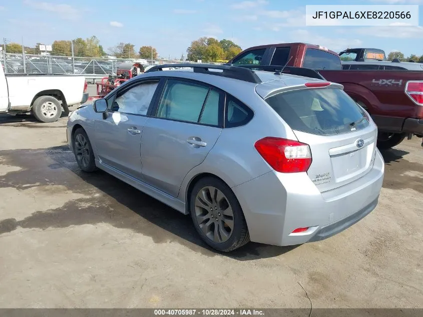 2014 Subaru Impreza 2.0I Sport Premium VIN: JF1GPAL6XE8220566 Lot: 40705987