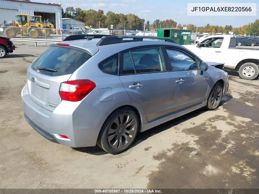 JF1GPAL6XE8220566 2014 Subaru Impreza 2.0I Sport Premium