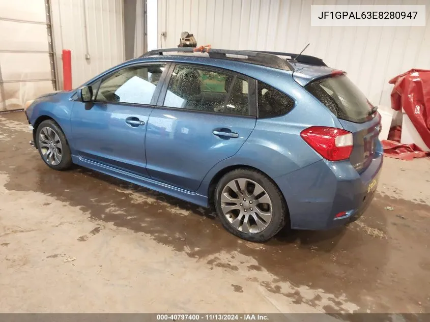 2014 Subaru Impreza 2.0I Sport Premium VIN: JF1GPAL63E8280947 Lot: 40797400