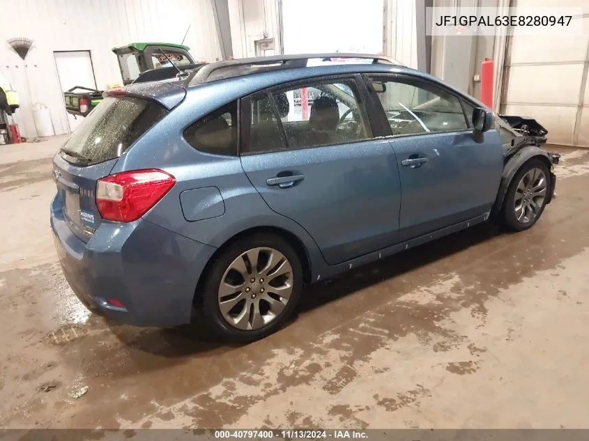 2014 Subaru Impreza 2.0I Sport Premium VIN: JF1GPAL63E8280947 Lot: 40797400