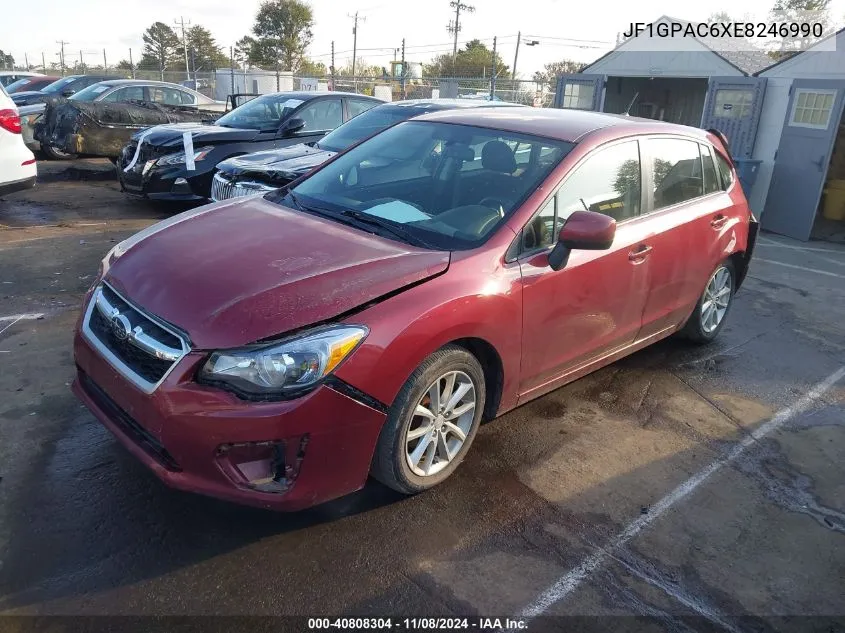 2014 Subaru Impreza 2.0I Premium VIN: JF1GPAC6XE8246990 Lot: 40808304