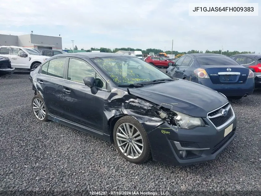 2015 Subaru Impreza Sport Limited VIN: JF1GJAS64FH009383 Lot: 12045297