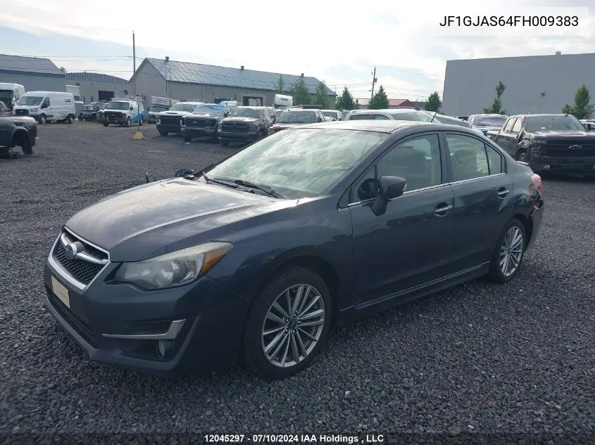 2015 Subaru Impreza Sport Limited VIN: JF1GJAS64FH009383 Lot: 12045297