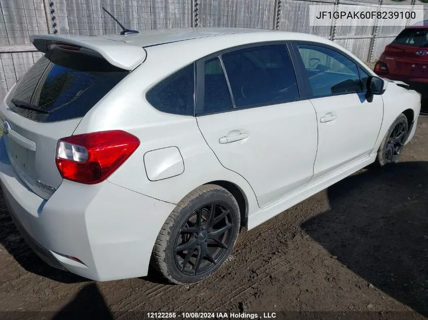 2015 Subaru Impreza VIN: JF1GPAK60F8239100 Lot: 12122255