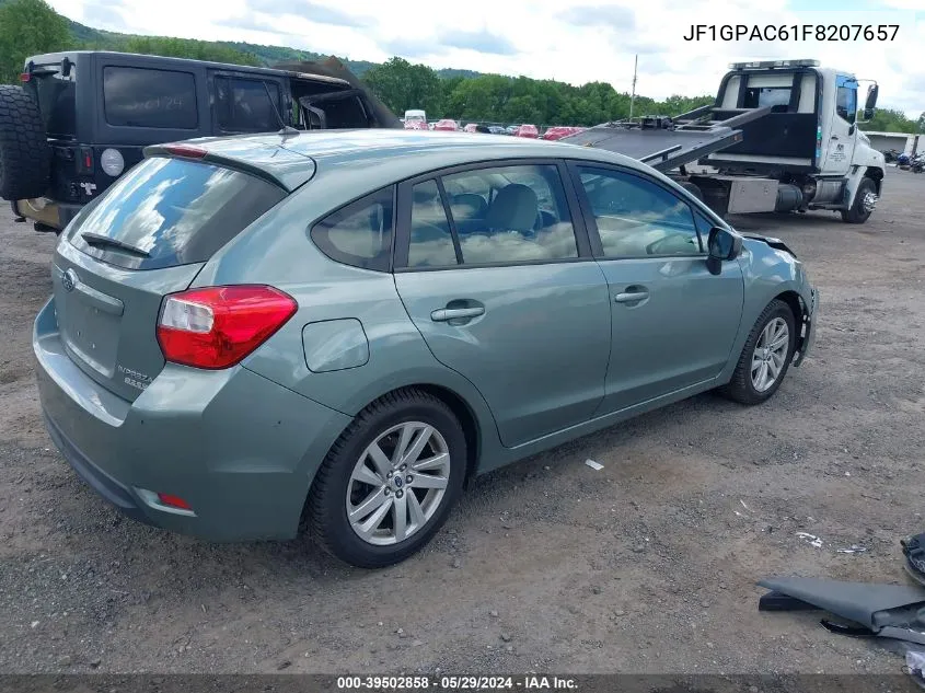 2015 Subaru Impreza 2.0I Premium VIN: JF1GPAC61F8207657 Lot: 39502858