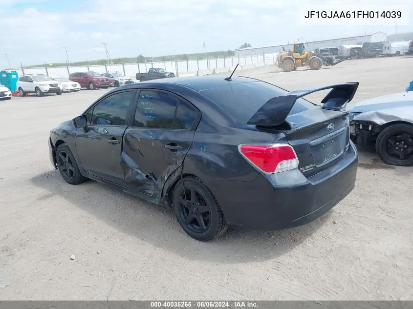 JF1GJAA61FH014039 2015 Subaru Impreza 2.0I