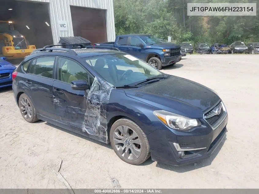 2015 Subaru Impreza 2.0I Sport Limited VIN: JF1GPAW66FH223154 Lot: 40082686