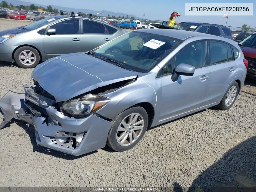 2015 Subaru Impreza 2.0I Premium VIN: JF1GPAC6XF8208256 Lot: 40102621