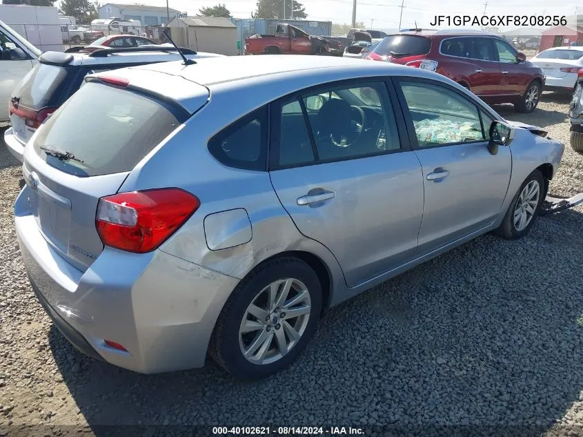 2015 Subaru Impreza 2.0I Premium VIN: JF1GPAC6XF8208256 Lot: 40102621