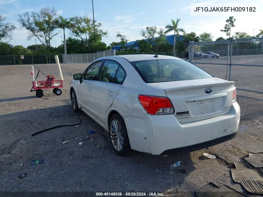 2015 Subaru Impreza Premium Plus VIN: JF1GJAK65FH009182 Lot: 40145036