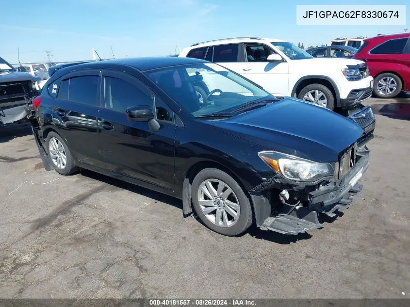 2015 Subaru Impreza 2.0I Premium VIN: JF1GPAC62F8330674 Lot: 40181557