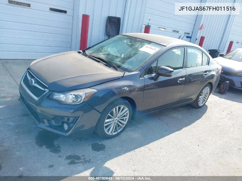 2015 Subaru Impreza 2.0I Limited VIN: JF1GJAS67FH011516 Lot: 40190649