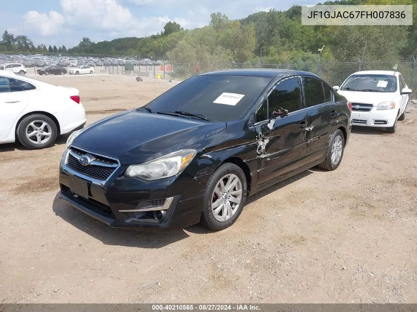 JF1GJAC67FH007836 2015 Subaru Impreza 2.0I Premium