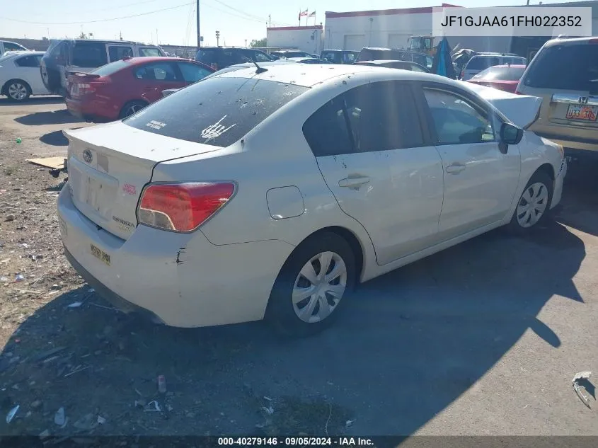 JF1GJAA61FH022352 2015 Subaru Impreza 2.0I