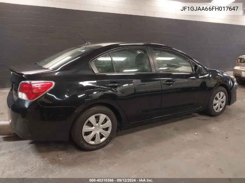 2015 Subaru Impreza 2.0I VIN: JF1GJAA66FH017647 Lot: 40315366