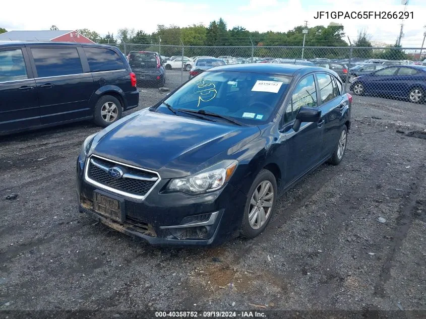 2015 Subaru Impreza 2.0I Premium VIN: JF1GPAC65FH266291 Lot: 40358752