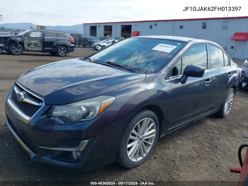 2015 Subaru Impreza 2.0I Premium VIN: JF1GJAK62FH013397 Lot: 40360824