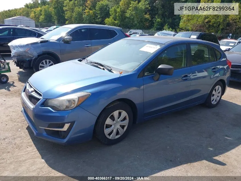 2015 Subaru Impreza 2.0I VIN: JF1GPAA62F8299364 Lot: 40366317