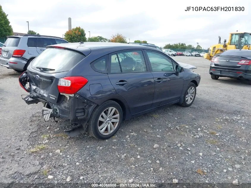 2015 Subaru Impreza 2.0I Premium VIN: JF1GPAC63FH201830 Lot: 40368508