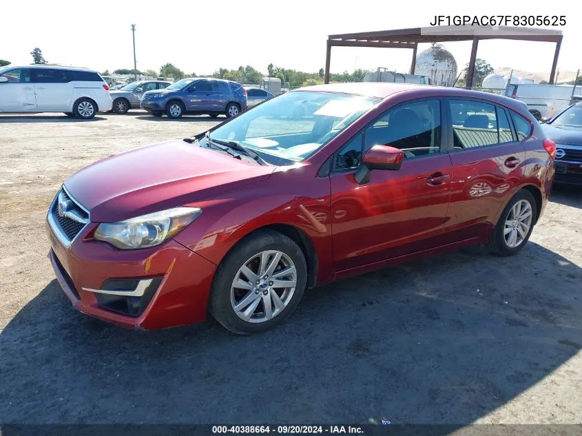 2015 Subaru Impreza 2.0I Premium VIN: JF1GPAC67F8305625 Lot: 40388664