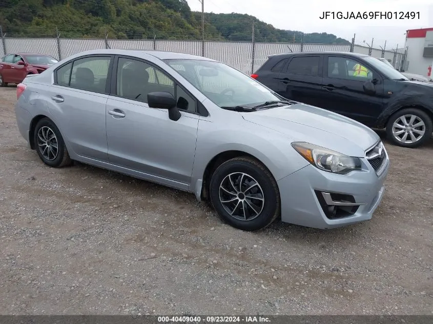 2015 Subaru Impreza VIN: JF1GJAA69FH012491 Lot: 40409040