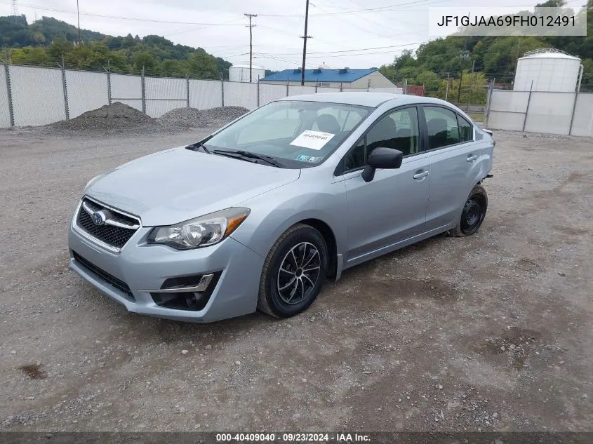 2015 Subaru Impreza VIN: JF1GJAA69FH012491 Lot: 40409040