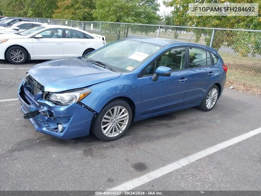 2015 Subaru Impreza 2.0I Limited VIN: JF1GPAM65FH284692 Lot: 40414222