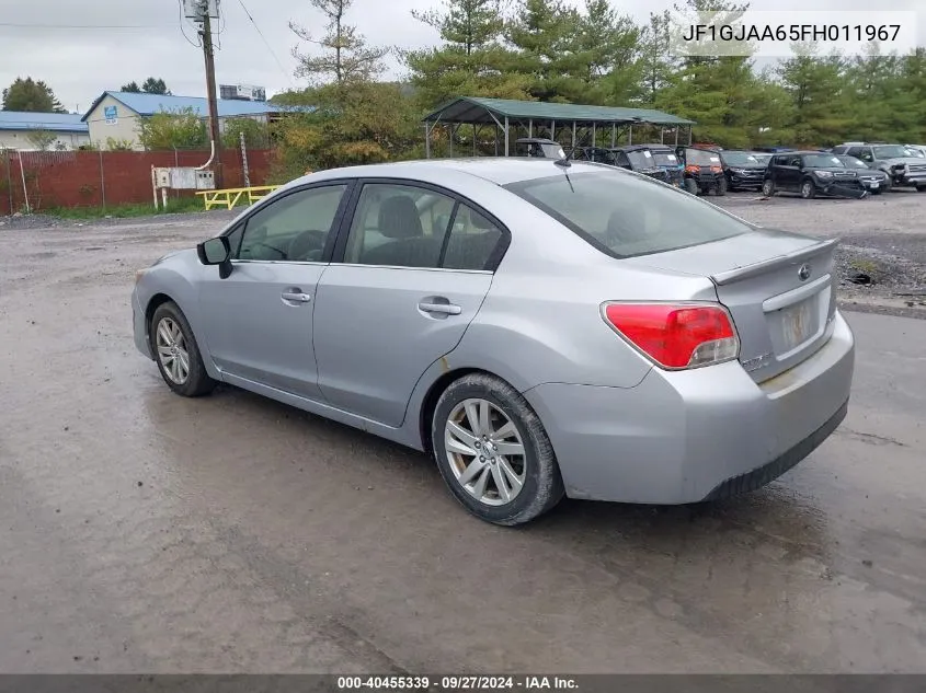 2015 Subaru Impreza 2.0I VIN: JF1GJAA65FH011967 Lot: 40455339