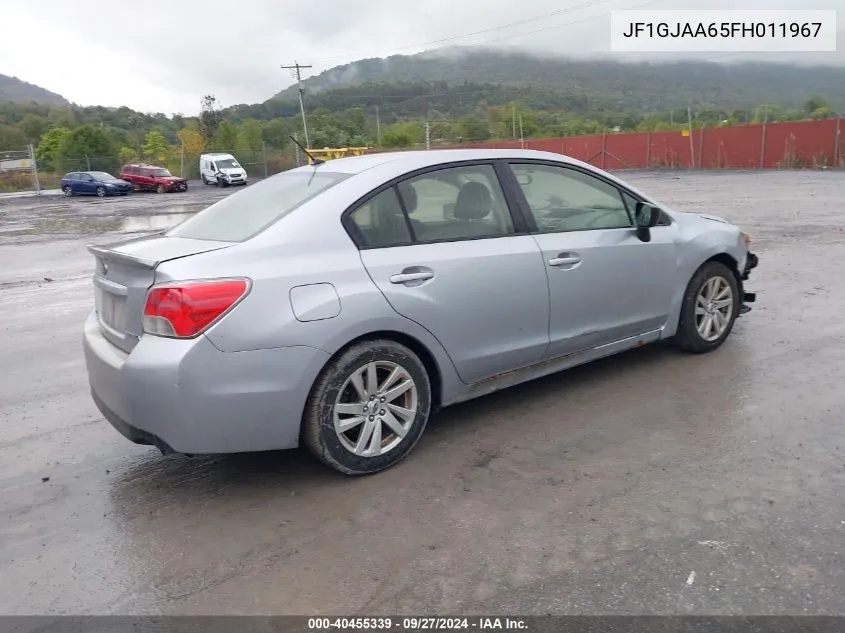 2015 Subaru Impreza 2.0I VIN: JF1GJAA65FH011967 Lot: 40455339