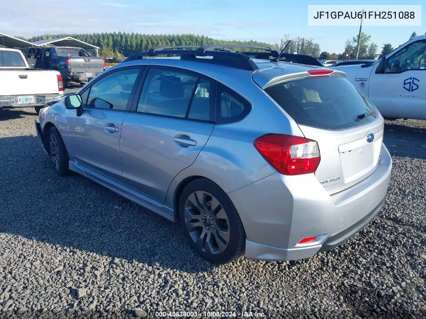 JF1GPAU61FH251088 2015 Subaru Impreza Sport