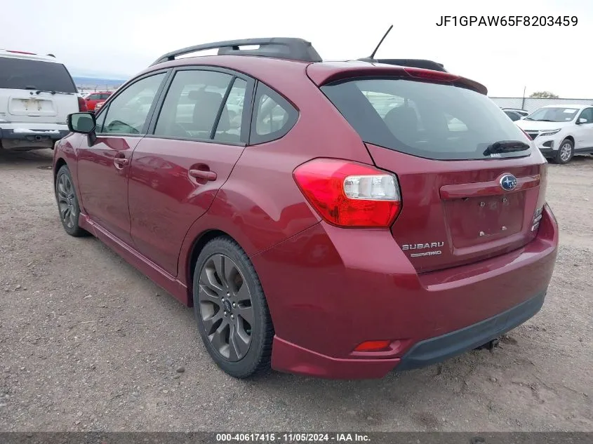 JF1GPAW65F8203459 2015 Subaru Impreza 2.0I Sport Limited