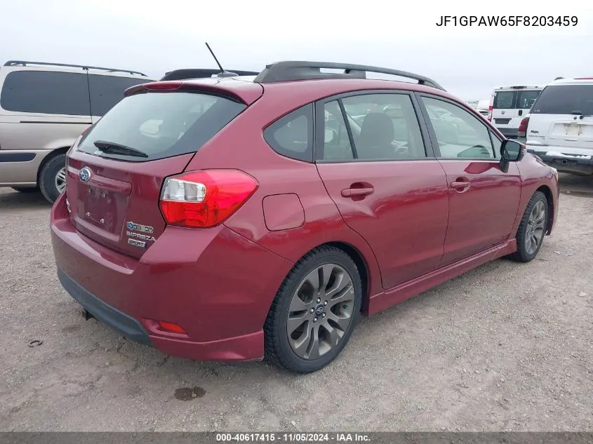 JF1GPAW65F8203459 2015 Subaru Impreza 2.0I Sport Limited