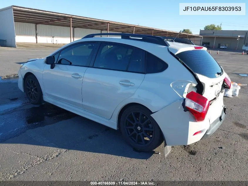 2015 Subaru Impreza 2.0I Sport Premium VIN: JF1GPAU65F8303953 Lot: 40766509