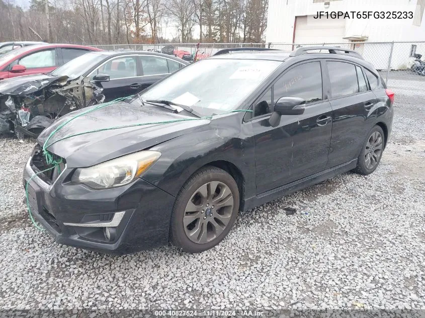 2015 Subaru Impreza 2.0I Sport Premium VIN: JF1GPAT65FG325233 Lot: 40827524