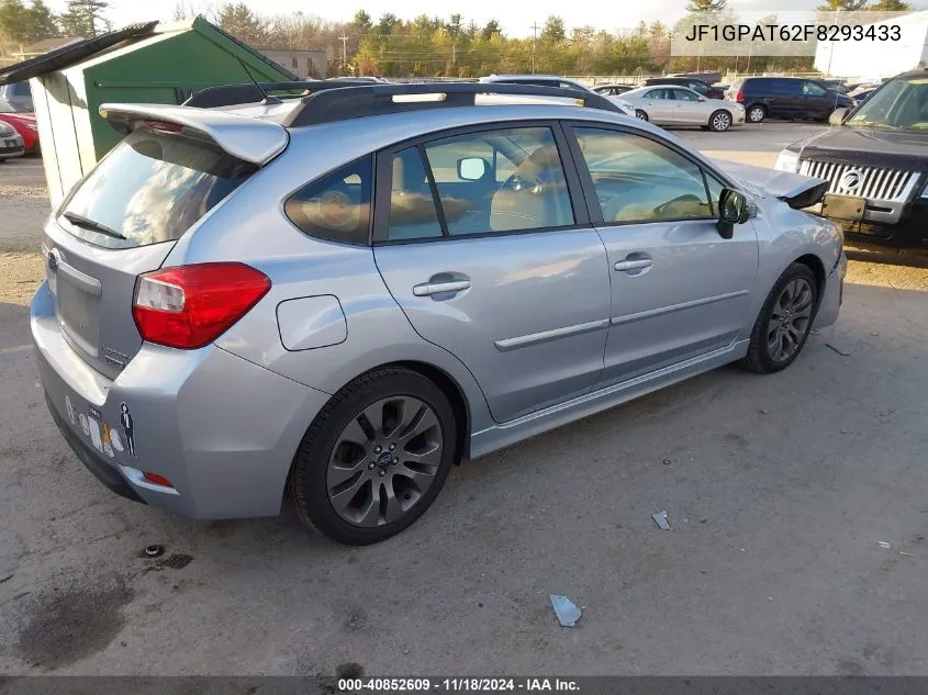 2015 Subaru Impreza 2.0I Sport Premium VIN: JF1GPAT62F8293433 Lot: 40852609